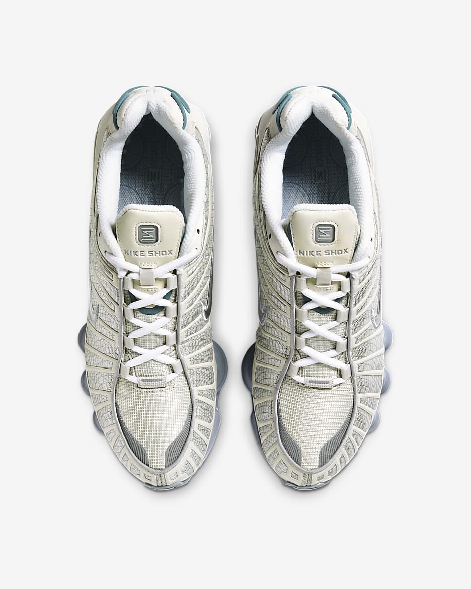 Nike shox metallic silver on sale